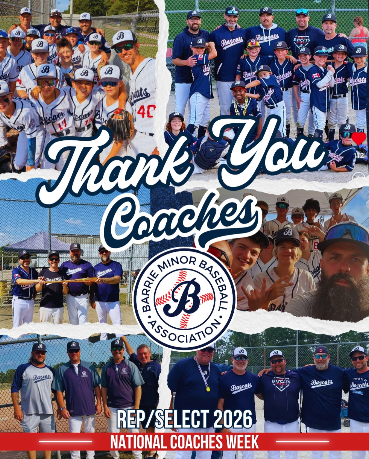 πΉ National Coaches Week πΉ
Now to say a THANK YOU to all our competitive coaches who were a big part of our 2026 season!
The commitment to these players is unmatched. You help these players deepen their passion for the game. The skills, discipline, confidence and teamwork are lessons they will carry with them long after the season ends.
Thank you for everything you do for the organization, the families and the players. πβΎοΈ